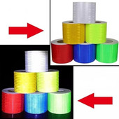 5cmx3m Cinta Reflectante Reflectante Reflective Audinys Reflector Tape Reflex Tape Adhesiva Auto Car Film Crystal Honeycomb 300 Mm Glow Tape