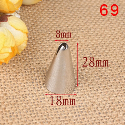 1 vnt Lapai Purkštukai Nerūdijančio plieno glazūra Vamzdžių antgaliai Antgaliai Tešlos antgaliai Fondant tortų kepimui Dekoravimo įrankiai