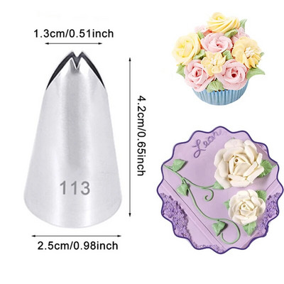 1 vnt Lapai Purkštukai Nerūdijančio plieno glazūra Vamzdžių antgaliai Antgaliai Tešlos antgaliai Fondant tortų kepimui Dekoravimo įrankiai