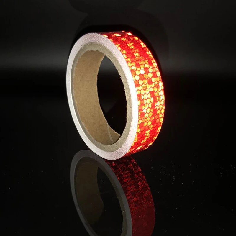 25 mm lățime Bandă reflectorizante Fluorescent MTB Bicicletă Ciclism MTB Autocolante reflectorizante Bandă adezivă Autocolante pentru biciclete