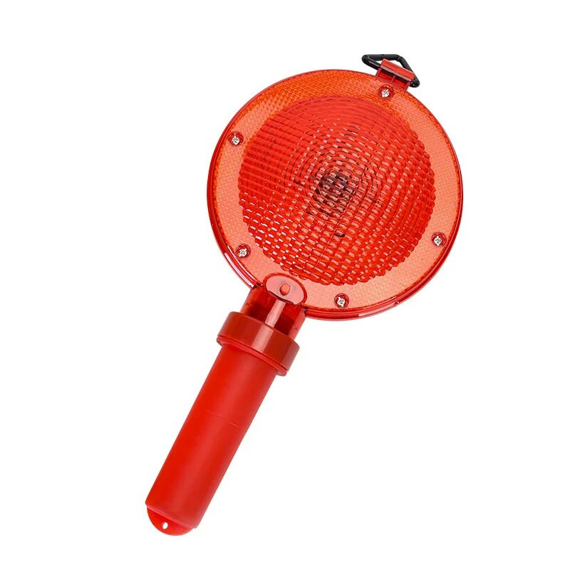 KOOJN LED Highlight Warning Circular Large Cake Light Предупредителна светлина за опасност с ръчна батерия Строб светлина за път