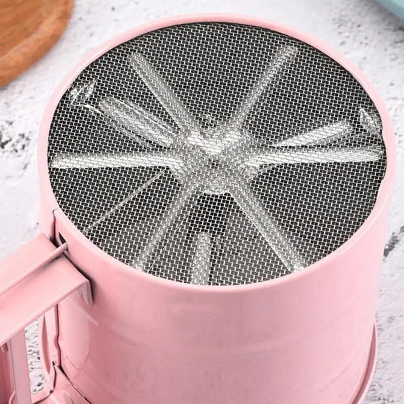 Okruglo sito za šećer u prahu Ručno sito za šećer u prahu od nehrđajućeg čelika Poluautomatsko sito od materijala od nehrđajućeg čelika Malo okruglo sito