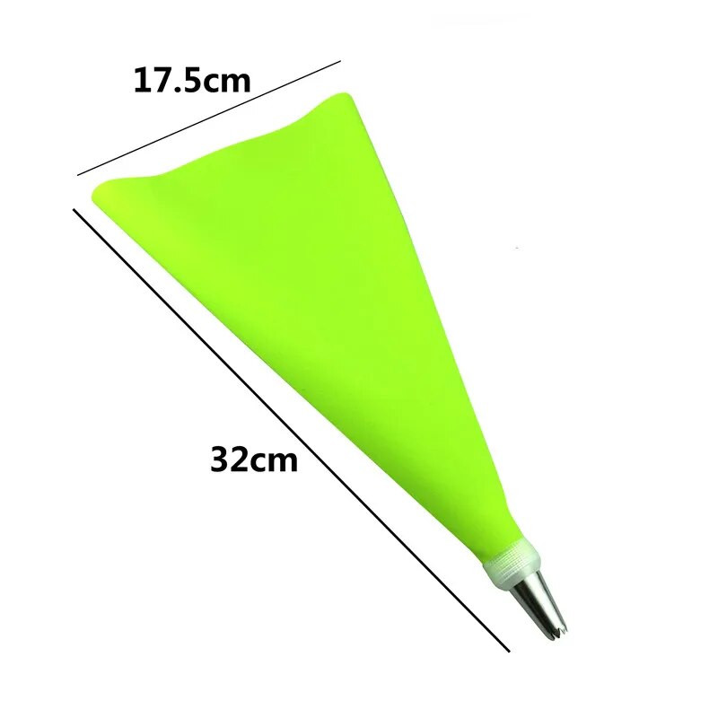 Csőtartó táska aljzat Cukrásztorta Süteményhüvely díszítéshez szilikon szerszámok felszerelés tartozékok fúvókák krémsütés