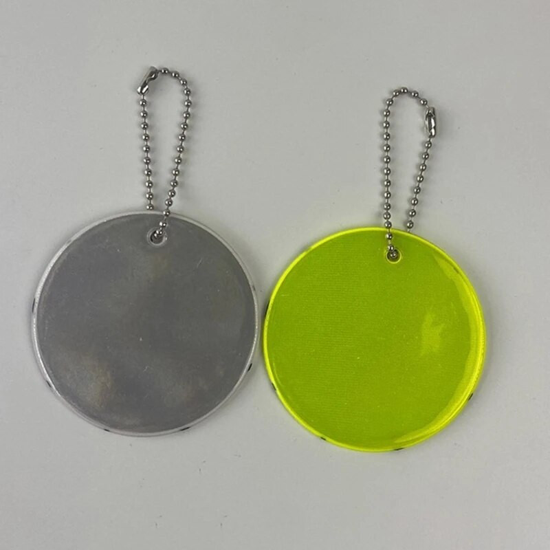 Korvpalli peegeldav võtmehoidja koti ripats kettidega Doft PVC helkur võtmehoidjad nähtava ohutuse jaoks