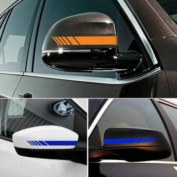 Универсален 4 бр. Направи си сам автомобилен стикер за каросерия на автомобила Издръжливи UV-устойчиви странични стикери с ивици SUV Винилови светлоотразителни стикери