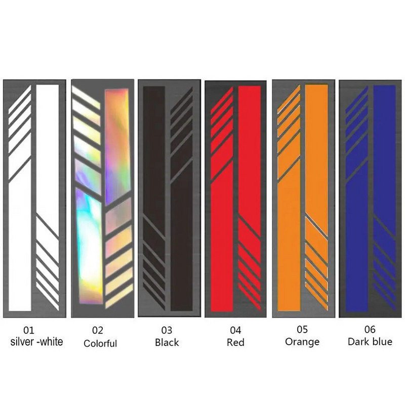 Univerzálne 4 ks DIY auto samolepky na karosériu odolné UV odolné bočné nálepky s pruhmi nálepky SUV vinylové grafické reflexné nálepky