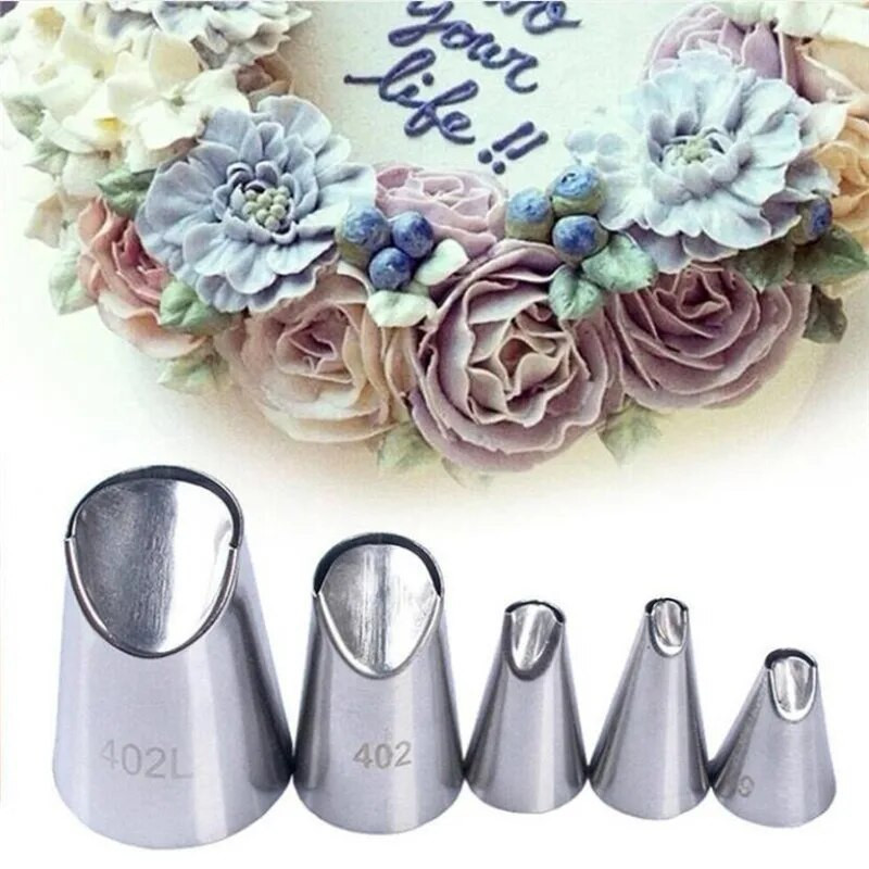 5 kom/set mlaznica za krizanteme Mlaznice za cjevovod za glazuru Mlaznice za tijesto kuhinjski dodatak za pečenje Alati za ukrašavanje kolača