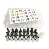 Velika utičnica za slastičarstvo Mlaznice za kolače za slastice Profesionalni set Savjeti za izradu slag krema Alat za ukrašavanje torti kolačićima