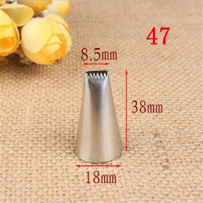 1kom/4kom #3D#47#895#200 Savjeti za ukrašavanje kolača Set mlaznica za glazuru od nehrđajućeg čelika Mlaznica za cvjetne košare u jednom redu