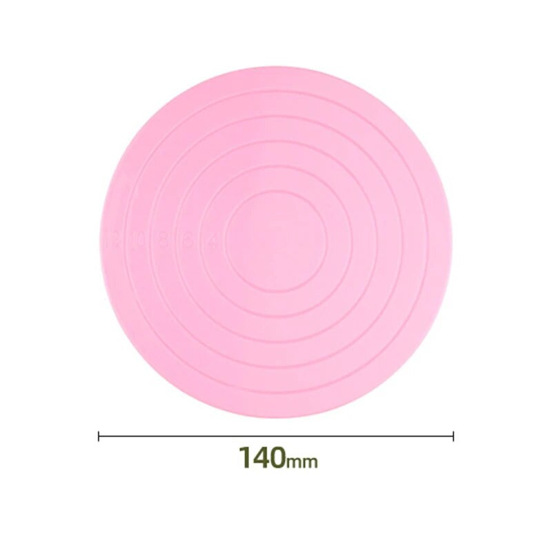 Tortų sukamasis stalas „pasidaryk pats“ neslystantis sukamasis tortų stalas „mini fondant“ besisukanti platforma, apvali sausainių stovas, besisukantis kepimo virtuvės įrankiai