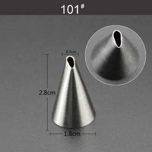 Male mlaznice za ukrašavanje od nehrđajućeg čelika Cijev za glazuru Savjeti za pecivo Fondant Ukrašavanje torte Sugarcraft Alati Posuda za pečenje