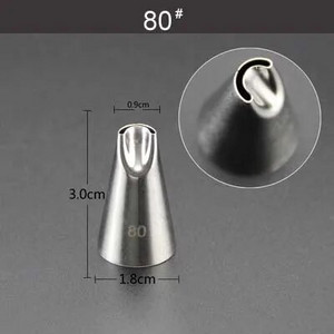 Male mlaznice za ukrašavanje od nehrđajućeg čelika Cijev za glazuru Savjeti za pecivo Fondant Ukrašavanje torte Sugarcraft Alati Posuda za pečenje