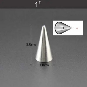 Male mlaznice za ukrašavanje od nehrđajućeg čelika Cijev za glazuru Savjeti za pecivo Fondant Ukrašavanje torte Sugarcraft Alati Posuda za pečenje