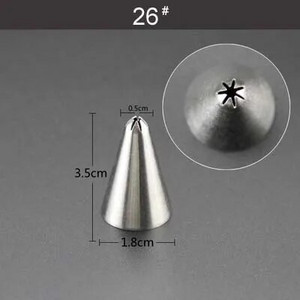 Male mlaznice za ukrašavanje od nehrđajućeg čelika Cijev za glazuru Savjeti za pecivo Fondant Ukrašavanje torte Sugarcraft Alati Posuda za pečenje