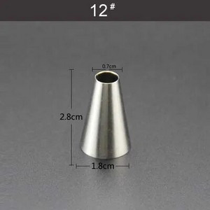 Male mlaznice za ukrašavanje od nehrđajućeg čelika Cijev za glazuru Savjeti za pecivo Fondant Ukrašavanje torte Sugarcraft Alati Posuda za pečenje