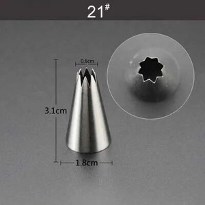 Male mlaznice za ukrašavanje od nehrđajućeg čelika Cijev za glazuru Savjeti za pecivo Fondant Ukrašavanje torte Sugarcraft Alati Posuda za pečenje