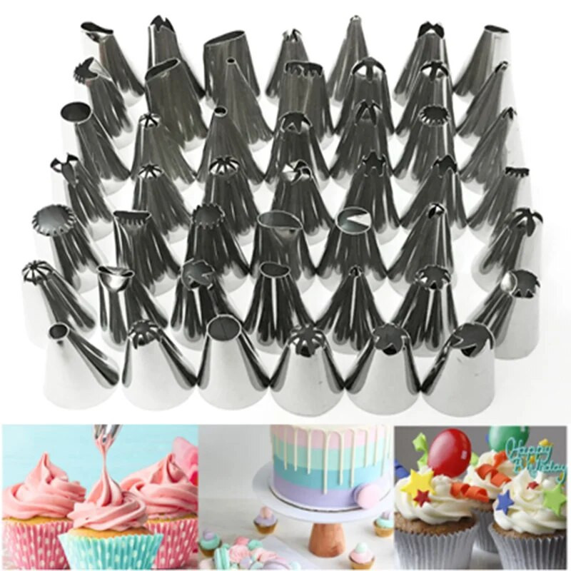 24/48 vrhovi za mlaznice od nehrđajućeg čelika DIY alat za ukrašavanje kolača Icing Piping Cream Mlaznica za vrećicu za tijesto Pekarski alati Kuhinjski pribor