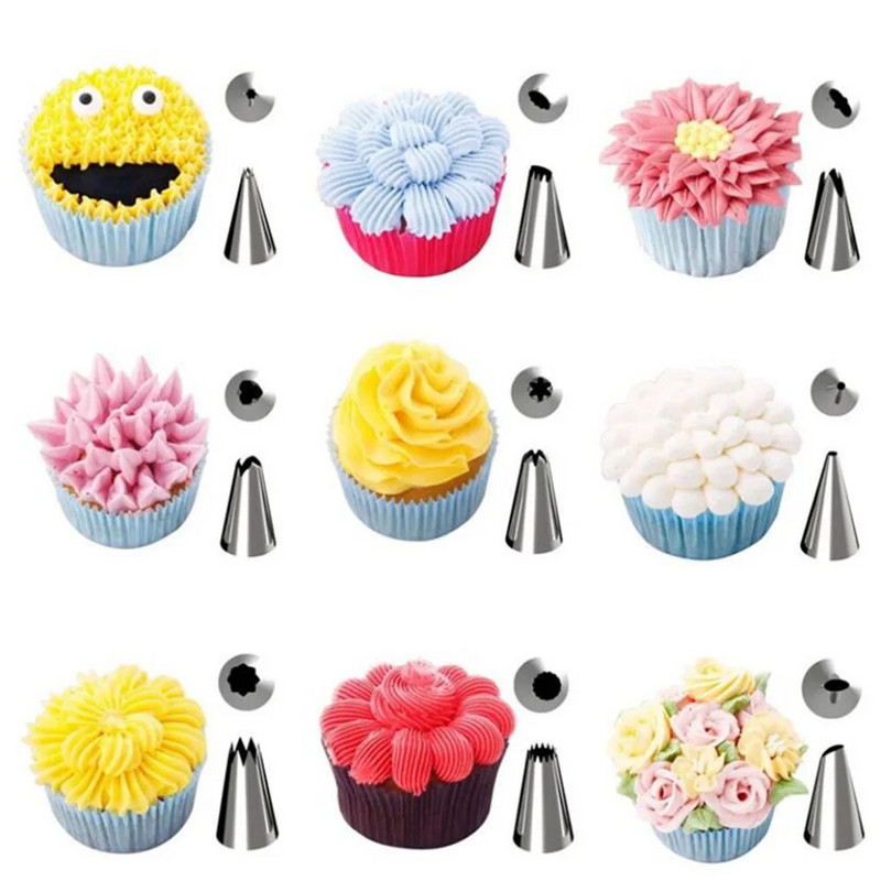 24/48 vrhovi za mlaznice od nehrđajućeg čelika DIY alat za ukrašavanje kolača Icing Piping Cream Mlaznica za vrećicu za tijesto Pekarski alati Kuhinjski pribor