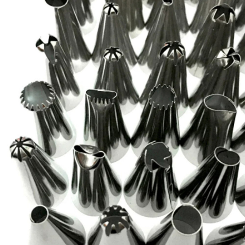 24/48 vrhovi za mlaznice od nehrđajućeg čelika DIY alat za ukrašavanje kolača Icing Piping Cream Mlaznica za vrećicu za tijesto Pekarski alati Kuhinjski pribor