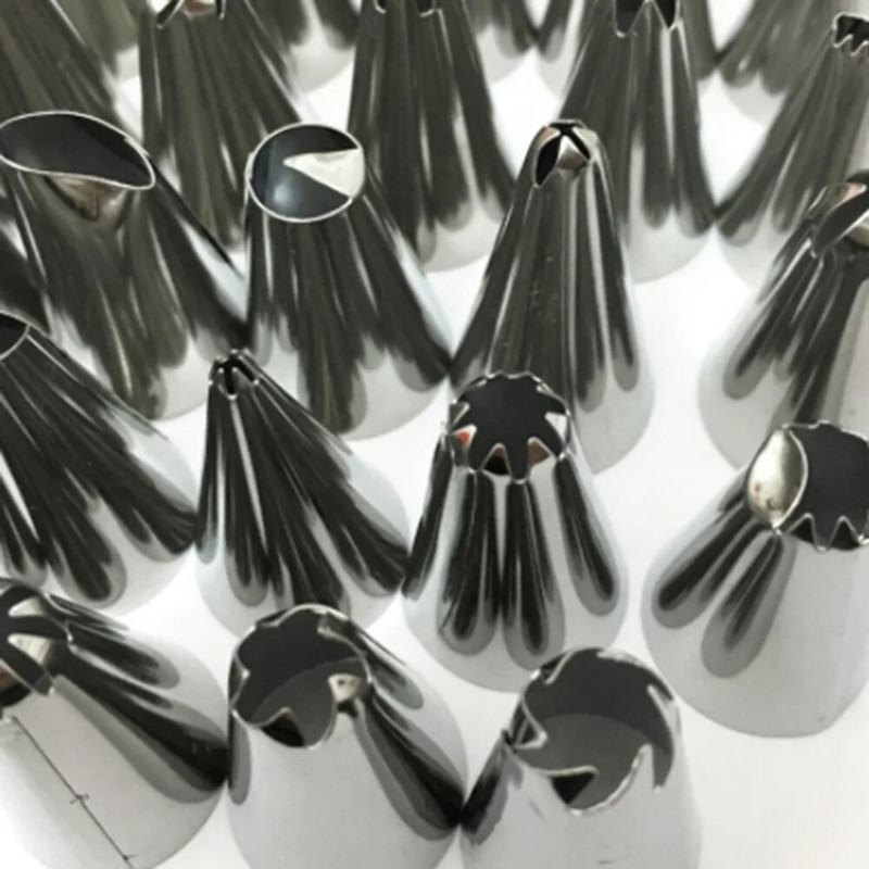 24/48 vrhovi za mlaznice od nehrđajućeg čelika DIY alat za ukrašavanje kolača Icing Piping Cream Mlaznica za vrećicu za tijesto Pekarski alati Kuhinjski pribor