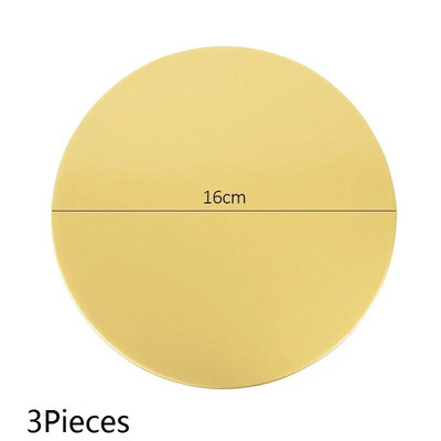 10,16,22,26cm Tavă rotundă aurie pentru tort Bază cerc din carton pentru accesorii pentru decorarea torturilor, tavă de desert pentru cupcake, instrumente pentru tort