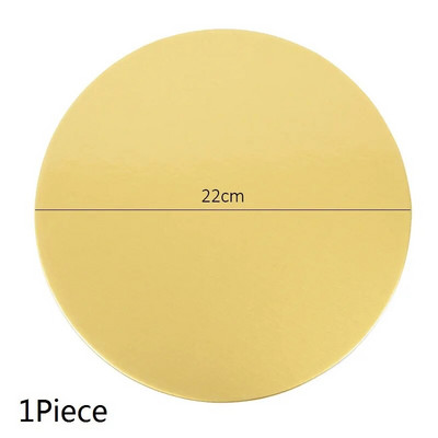 10,16,22,26cm Tavă rotundă aurie pentru tort Bază cerc din carton pentru accesorii pentru decorarea torturilor, tavă de desert pentru cupcake, instrumente pentru tort