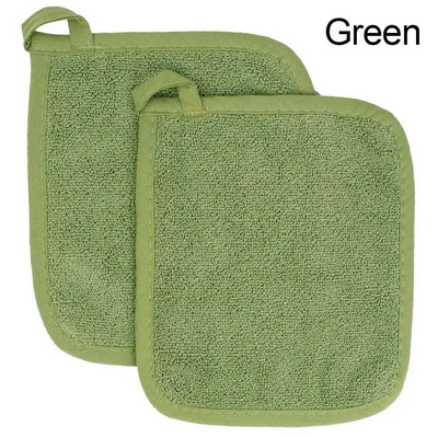 2 KOM Pamučni držač lonca Tava Krpa za pećnicu Otporna izolacija Podloge Kuhinjski podmetači Stol Ručnik Toplinska izolacija