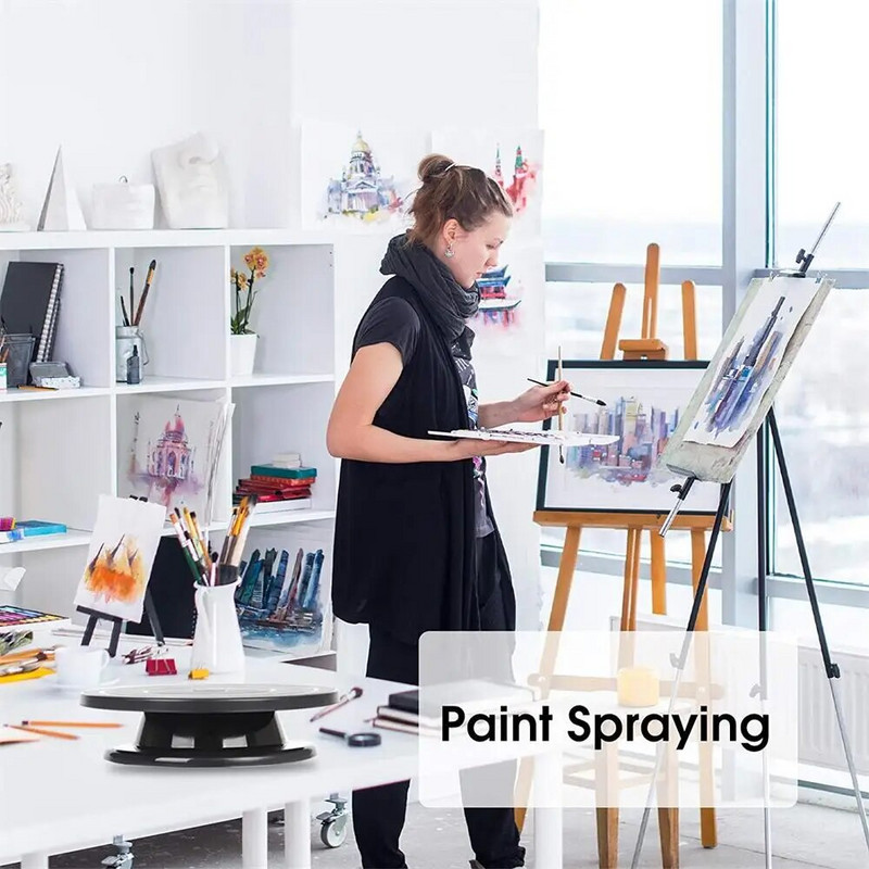 11-inčni plastični okretni stalak za ukrašavanje kolača Glazura za kolače, okretni tanjur/rotirajući okretni tanjur, boja za kotačiće 0817