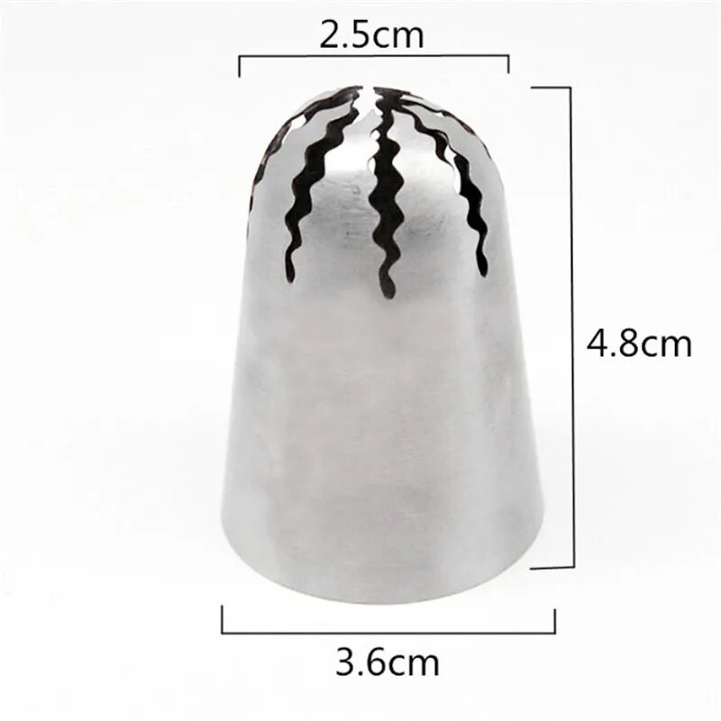 4 kom/1 kom velike mlaznice za kremu Alati za ukrašavanje kolača Od nehrđajućeg čelika Posuda za pečenje kolača od tijesta Kuhinjski dodaci i dodaci