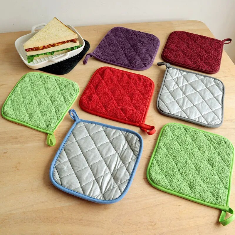 1kom Držač lonca za pečenje Vrući jastučići za kuhanje Pamučni držači Kuhinjske rukavice za kuhanje u mikrovalnoj pećnici Držači lonaca za roštilj za pečenje Rukavice za pećnicu