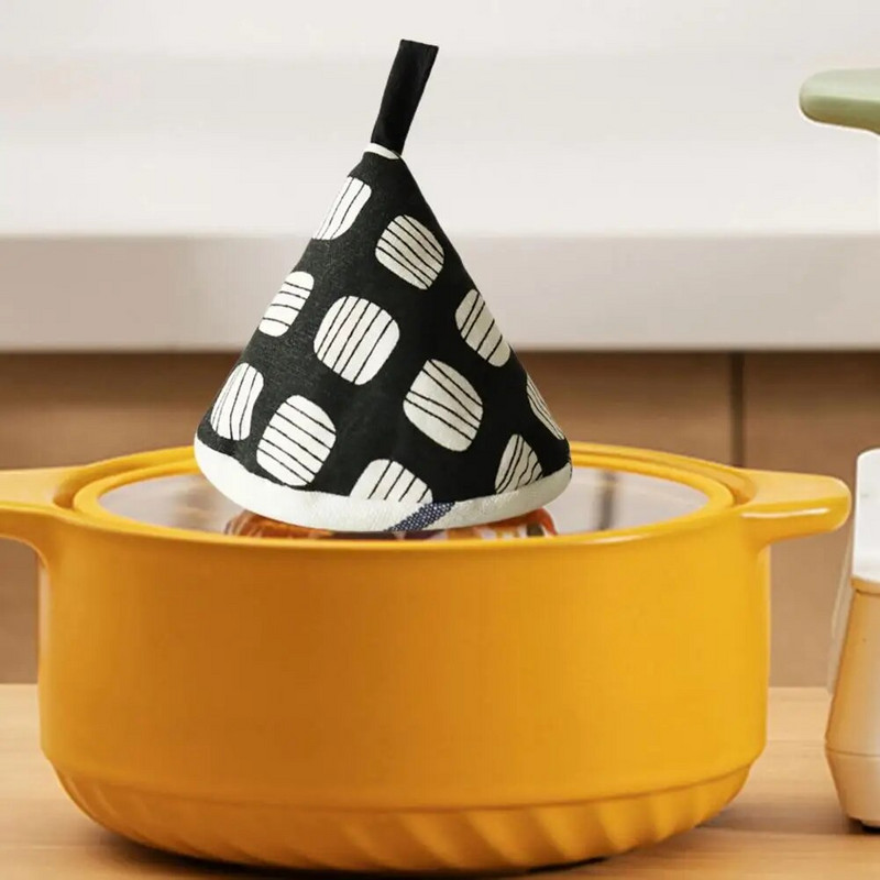 Pamučna tkanina za kapu za tavu Pamukom podstavljena prošivena navlaka za ručku lonca otporna na toplinu Izbjegnite opekotine Držači za lonce za kućne potrepštine