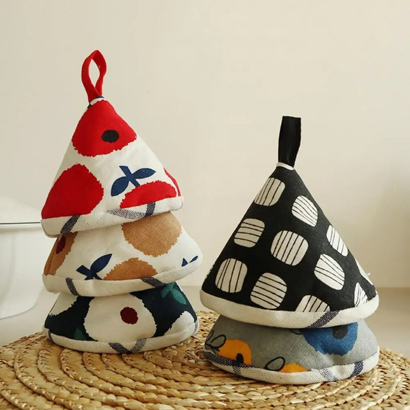 Pamučna tkanina za kapu za tavu Pamukom podstavljena prošivena navlaka za ručku lonca otporna na toplinu Izbjegnite opekotine Držači za lonce za kućne potrepštine