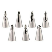 7-dijelni ukras za tortu od nehrđajućeg čelika, suknja za lutku princeze, porub, ukras za usta, bešavni alat za ukrašavanje kolača s kremastim ustima