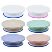 Tortų sukamojo stalo stovas Tortų dekoravimo priedai Kepimo įrankis „Pasidaryk pats“ forma Besisukantis stabilus apvalus pyrago stalas Virtuvės kepimo įtaisas