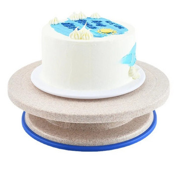 Стойка за въртяща се маса за торта Аксесоари за декорация на торта Инструмент за печене Направи си сам плесен Въртяща се стабилна кръгла маса за торта Кухненска джаджа за печене