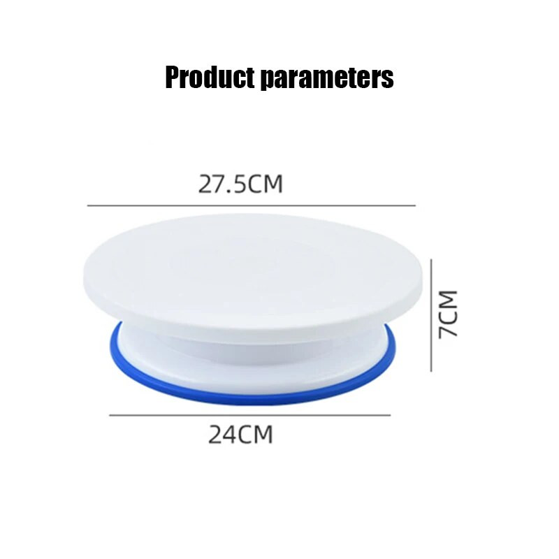 Tortų sukamojo stalo stovas Tortų dekoravimo priedai Kepimo įrankis „Pasidaryk pats“ forma Besisukantis stabilus apvalus pyrago stalas Virtuvės kepimo įtaisas