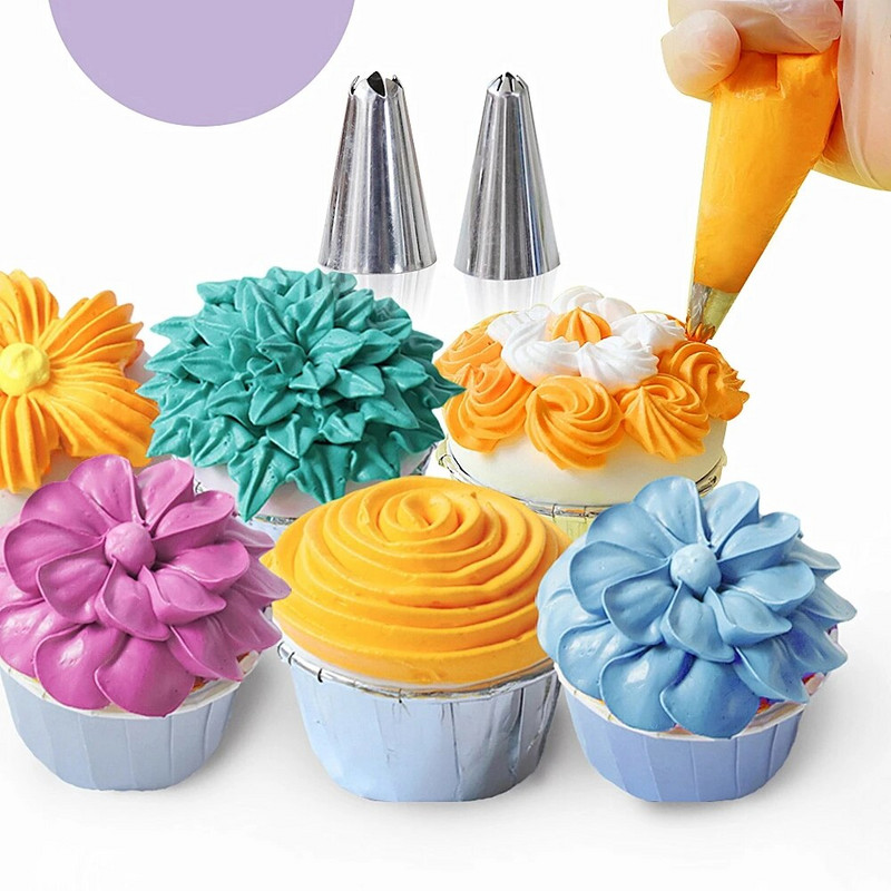 26 komada Plava silikonska vrećica za tijesto Nastavci za kremu za alate za ukrašavanje kolača 3 komada Rezač tijesta za slastice Ukras za fondant