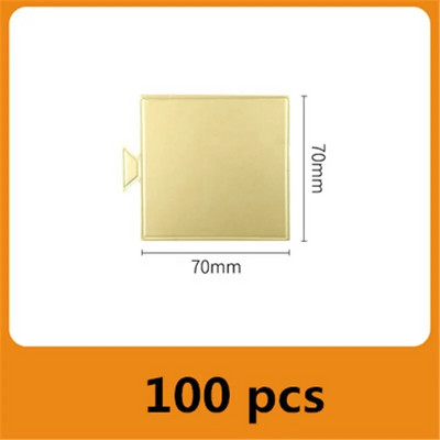 100 kom/pak. Karton za torte Mini daske za torte Cupcake desertni pladanj za više oblika Papirna zlatna podloga za kolače Dekorativni komplet za zabavu