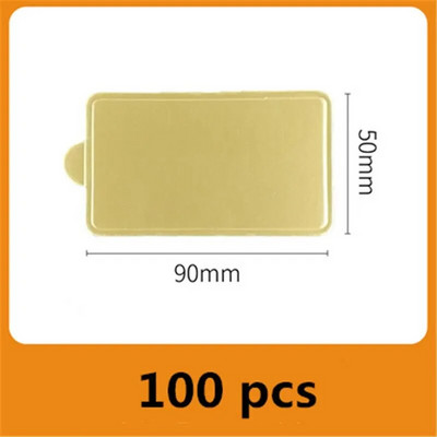 100 kom/pak. Karton za torte Mini daske za torte Cupcake desertni pladanj za više oblika Papirna zlatna podloga za kolače Dekorativni komplet za zabavu