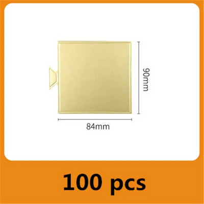 100 kom/pak. Karton za torte Mini daske za torte Cupcake desertni pladanj za više oblika Papirna zlatna podloga za kolače Dekorativni komplet za zabavu