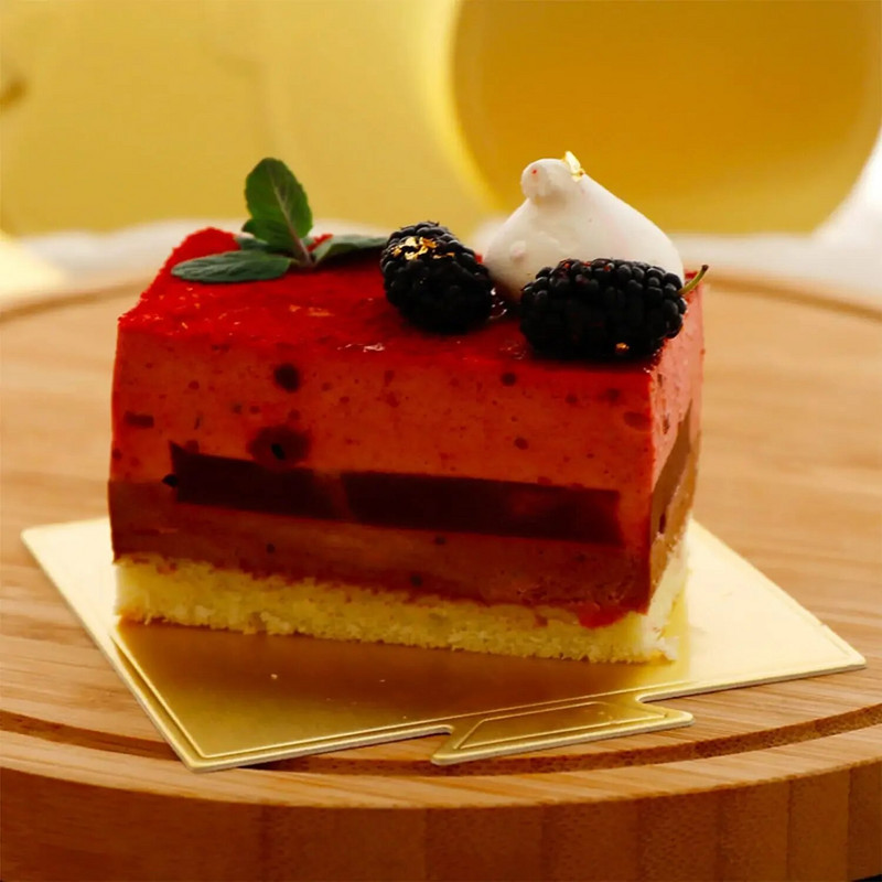 100 kom/pak. Karton za torte Mini daske za torte Cupcake desertni pladanj za više oblika Papirna zlatna podloga za kolače Dekorativni komplet za zabavu