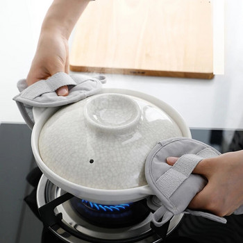 SHIMOYAMA 1 τμχ Καπάκι κατσαρόλας Γάντια φούρνου Κουζίνας Ανθεκτικά στη θερμότητα Κλιπ Χεριού Αντιζευματισμό Γάντια Μαγειρικής Ταψιού Μικροκυμάτων Λαβή Μπολ