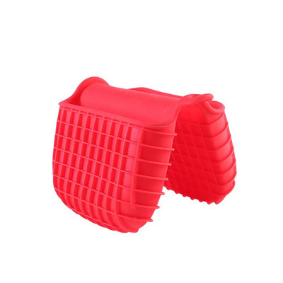 Silikonska toplinska izolacija kopča za ruke Rukavice za pečenje za pećnicu Silikonske rukavice za mikrovalnu pećnicu Umivaonik za suđe Karirana kopča za ruke 70 g zadebljana