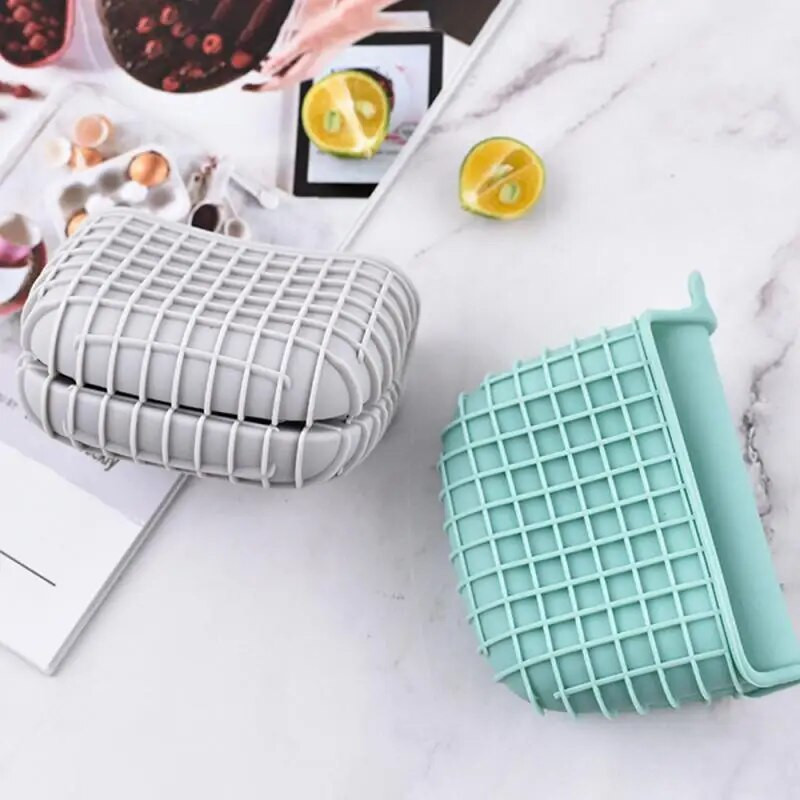 Silikonska toplinska izolacija kopča za ruke Rukavice za pečenje za pećnicu Silikonske rukavice za mikrovalnu pećnicu Umivaonik za suđe Karirana kopča za ruke 70 g zadebljana