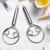 1 vnt. kiaušinių kremo maišymo strypai, dvigubi skylutės miltų pyragų maišyklės šluotelės daniškajai tešlai, duonai, sklandžiai įrankiai ritinio maišyklės virtuvės įrankiai