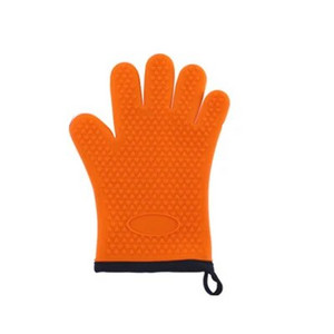 1PC Silikonske pamučne rukavice Izolacijske rukavice za pečenje Rukavice za mikrovalnu pećnicu Kuhinjske protuklizne silikonske rukavice za roštilj Držač lonca