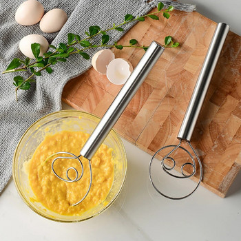 Ράβδοι ανάμειξης κρέμας αυγών Μονές διπλές τρύπες Αναδευτήρας αλευριού για κέικ αλευριού για δανέζικη ζύμη Ψωμί λεία εργαλειοθήκη Μίξερ Εργαλεία κουζίνας