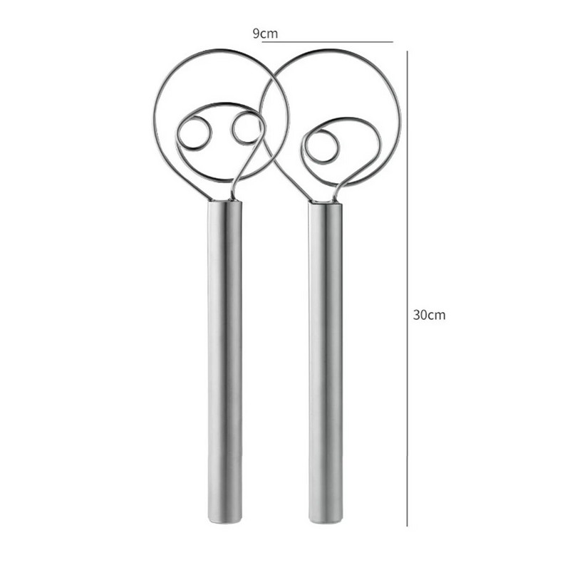 Kiaušinių grietinėlės maišymo strypai, viengubos dvigubos skylės, miltų pyragų maišyklės šluotelės daniškajai tešlai, duonos sklandžiai įrankis, ritės maišytuvas Virtuvės įrankiai