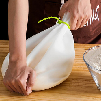 Нови готварски инструменти за многократна употреба Торбички за месене на брашно Съдове за печене Кухненски инструменти Силиконова торбичка за месене на брашно за тесто 2023