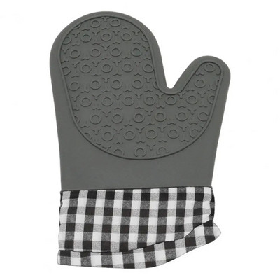 Silikonska rukavica za pećnicu, zadebljana neklizajuća silikonska rukavica za pećnicu za kućnu kuhinju, zaštitna kuharska rukavica otporna na toplinu